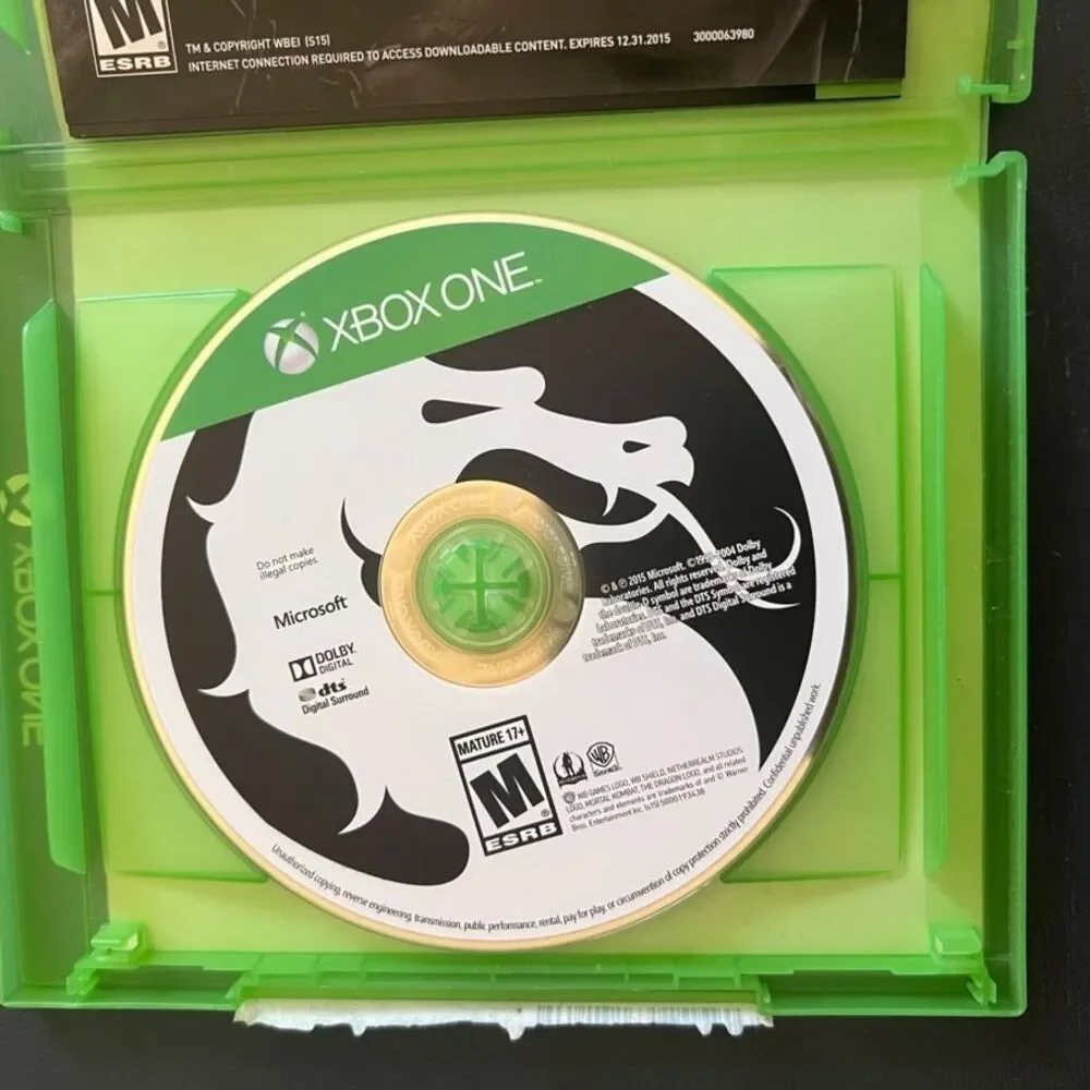 Mortal Kombat‎ X - Microsoft Xbox One VIDEO GAME Case & Disc